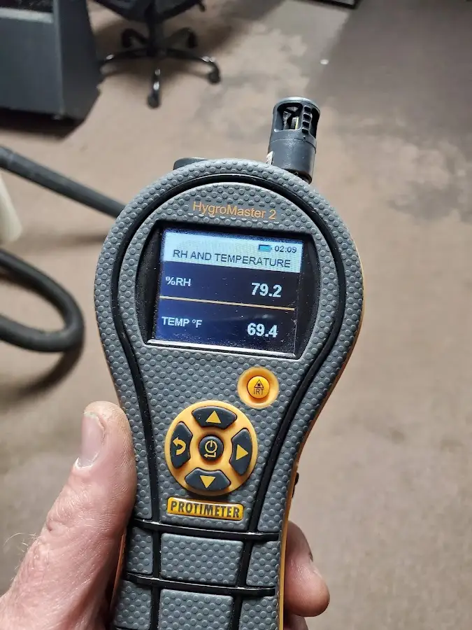 Moisture meter humidity assessment for Fire & Smoke Damage Restoration in Rifle